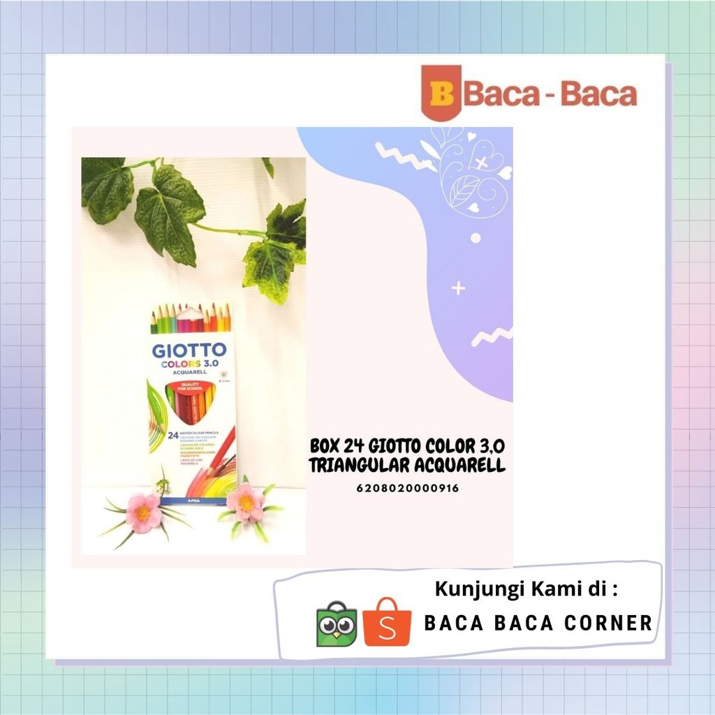

BOX 24 GIOTTO COLOR 3,0 TRIANGULAR ACQUARELL