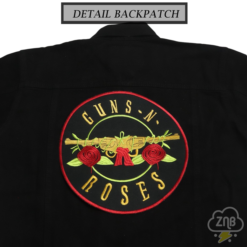 PATCH BORDIR BACKPATCH EMBLEM TEMPELAN JAKET PATCH MUSIK GUNS N ROSES