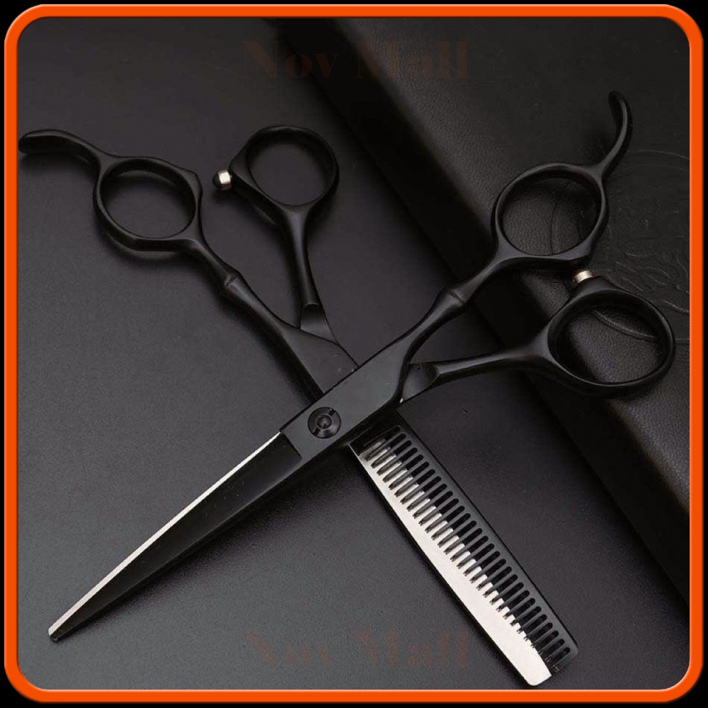 Gunting Rambut 5.5 Inch 2PCS with Razor Comb - 440C