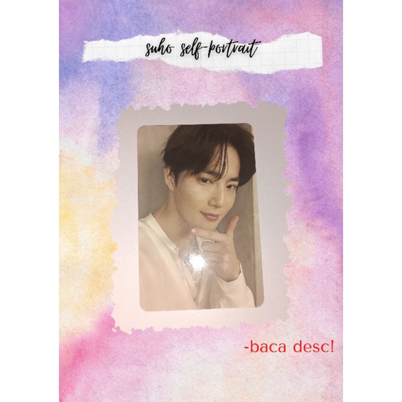 photocard suho self-portrait (baca desc)