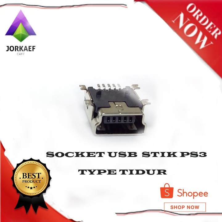 SOCKET USB TEGAK STIK PS3 ORI MESIN / SOCKET USB KOMBINASI STICK DS 3 / SOKET USB TIDUR PS 3