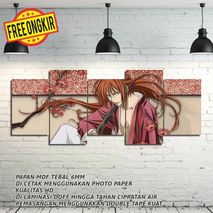 Poster Kayu ANIME Samurai X Kenshin 5in1