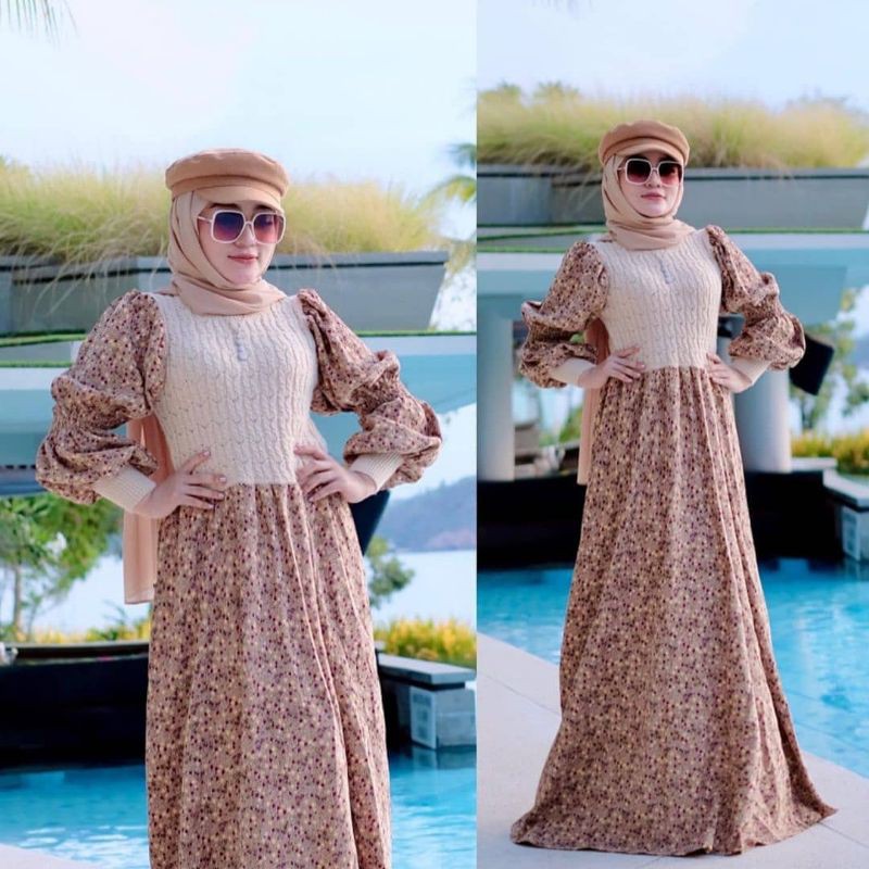 Gamis Terbaru Rajut mix codoray by vivory ori