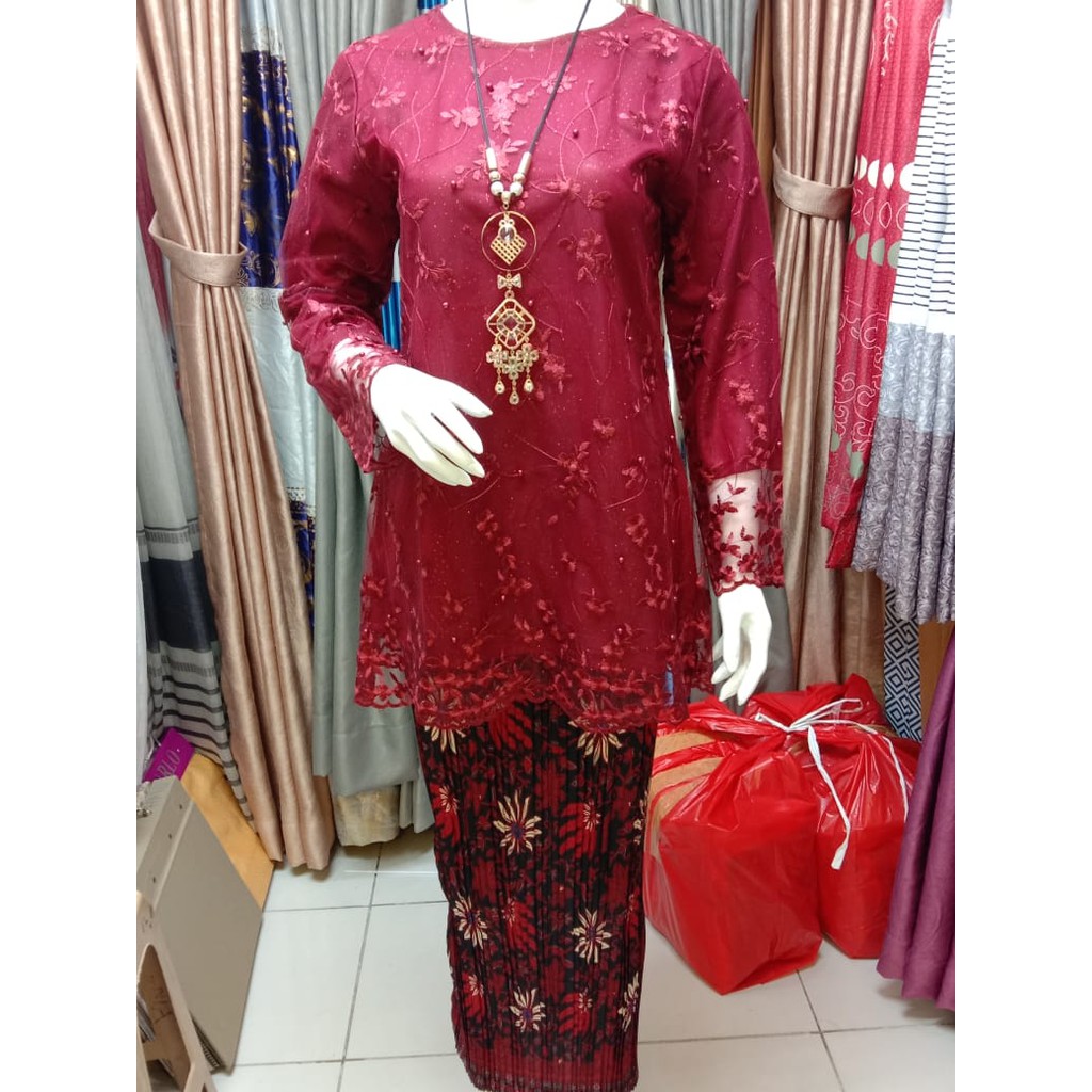 BEST SELLER !  Kebaya Tulle Aneka Pilihan Warna