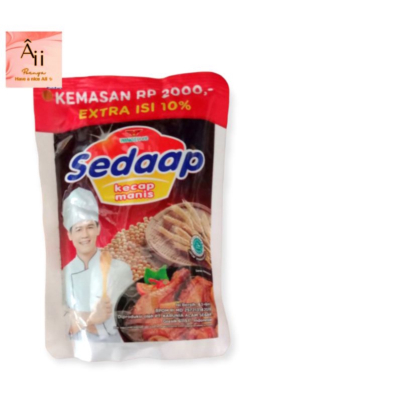 

kecap sedaap manis 65ml kemasan ekonomis 2000an