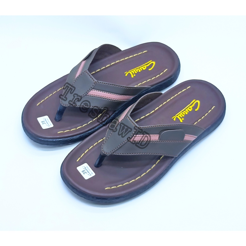 Sandal Jepit Pria Casual Kulit Sintetis Best Quality | Sandal Pria Casual | Sandal Cowok Modis