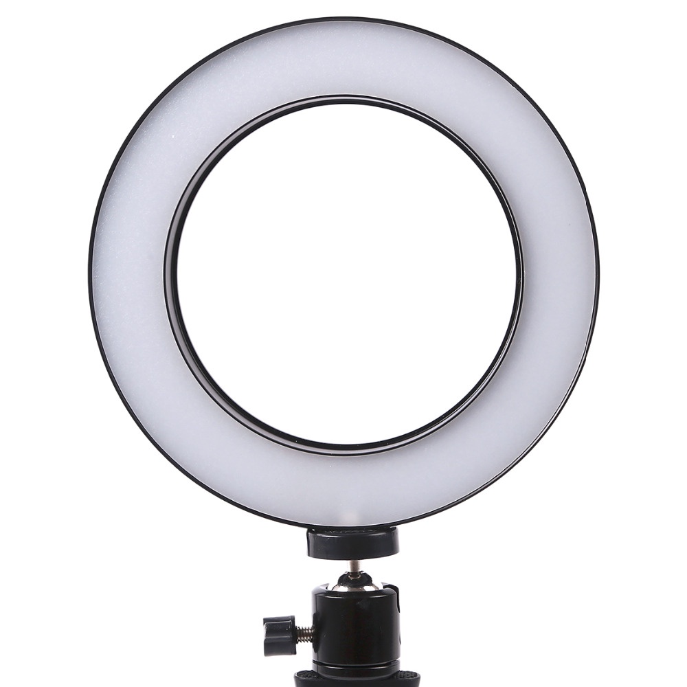 Lampu Halo Ring Light LED Kamera 8W 6 Inch with Mini Tripod - RL-19