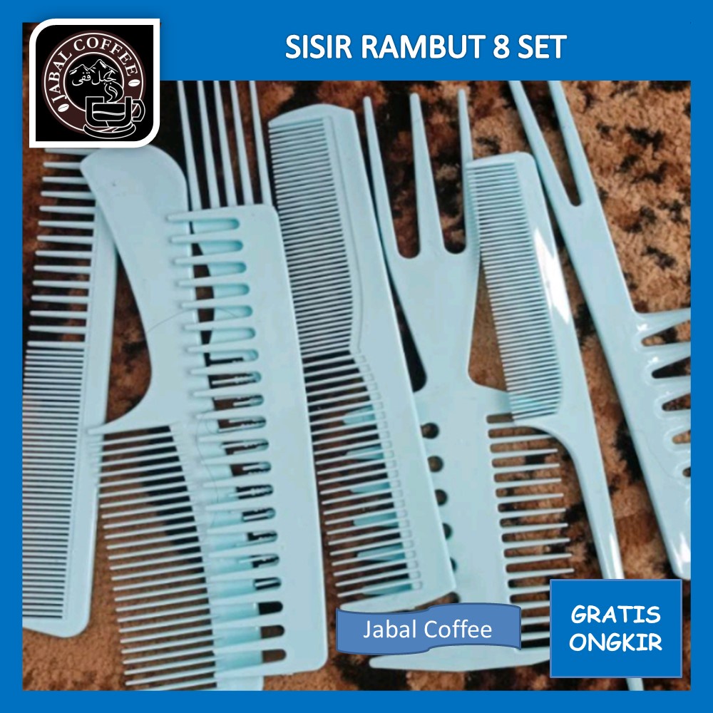 Sisir Rambut Styling / Sisir Rambut Set Delapan / Sisir Rambut Salon