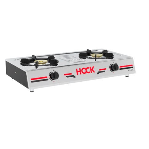 [ HOCK ] Kompor Gas 2 Tungku Stainless Hock Elegant Gold - HP 200EG