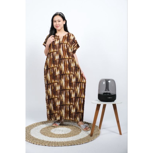 Daster busui bali habel rayon premium panjang semata kaki resleting-B30