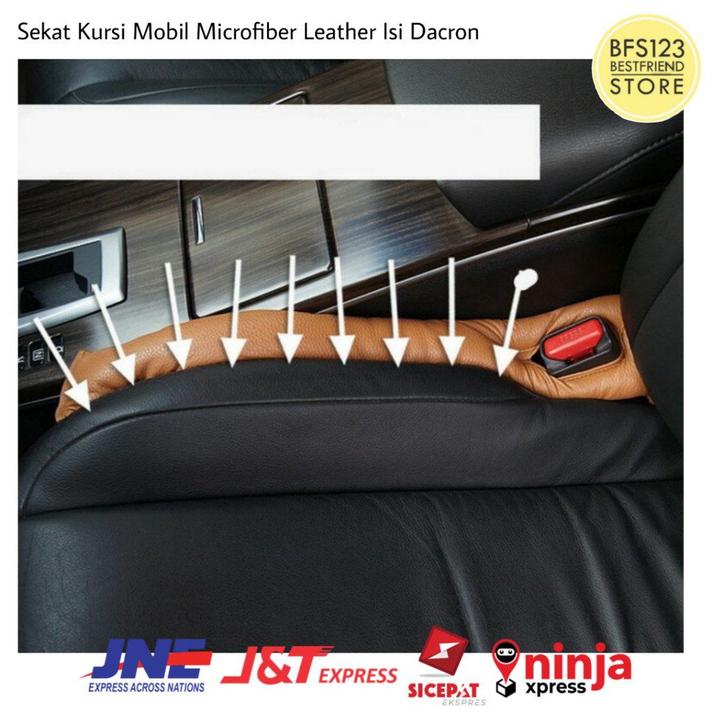 Sekat Kursi Mobil Microfiber Leather Isi Dacron