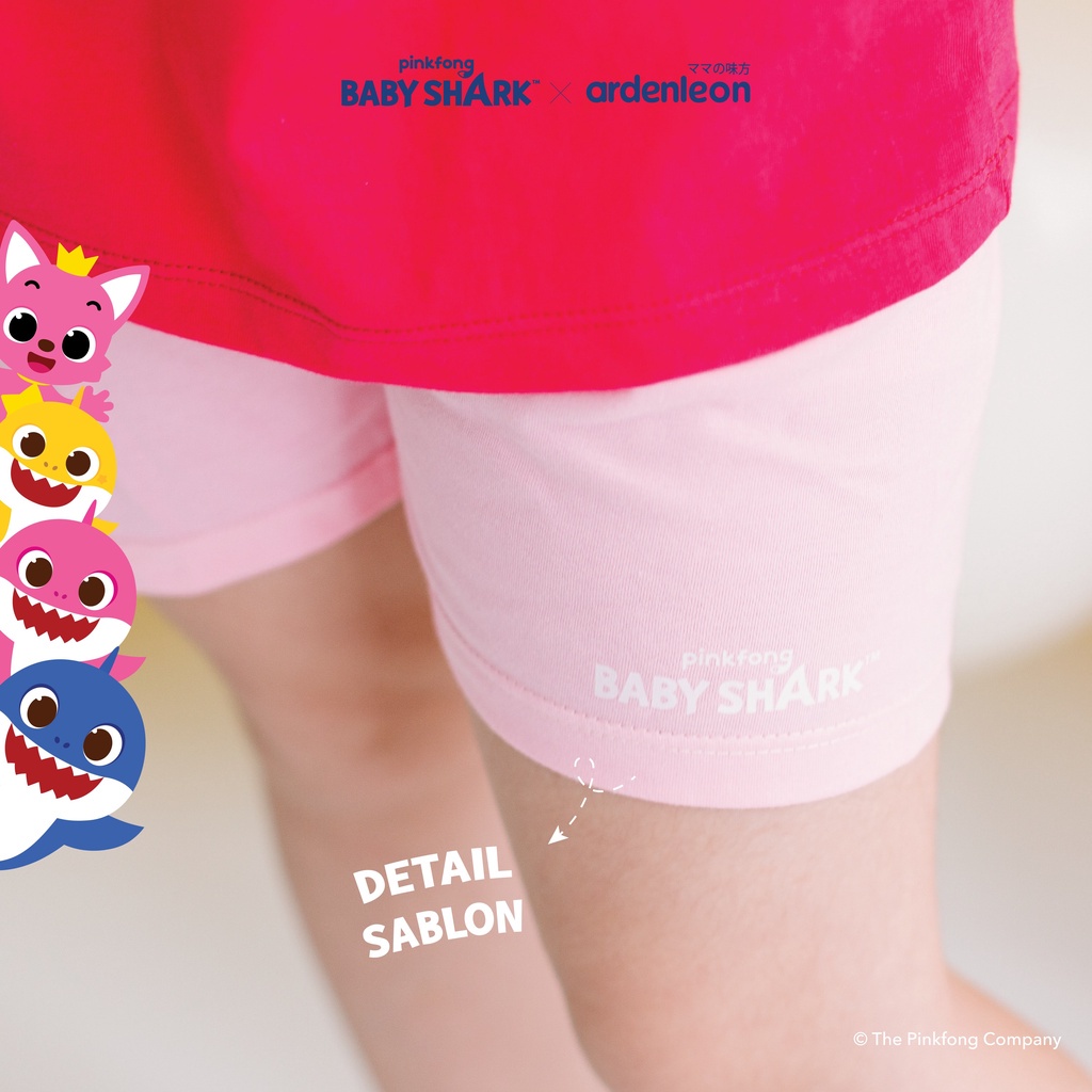 Baju Bayi Setelan Pendek Anak Ardenleon Pinkfong Baby Shark Short Playset