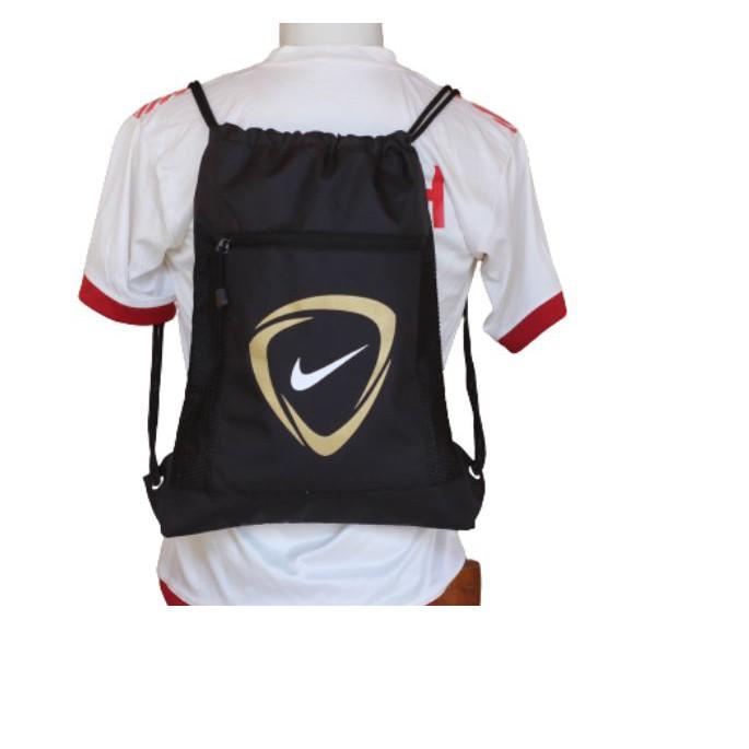 NEW  9.9 Tas Serut Nike Gymsack String Bag Tas Olahraga futsal Sepak bola Bola Voli Basket Grade Ori
