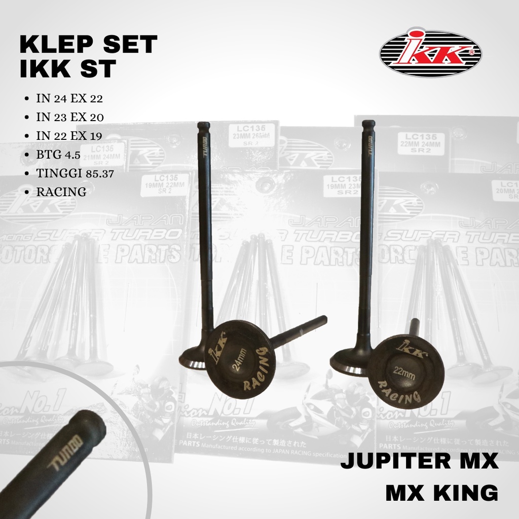 Klep IKK Mx king Btg 4.5 ST Racing