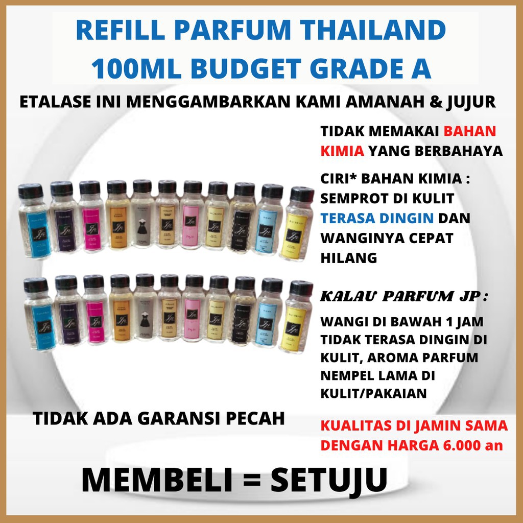 (JILID 2) REFILL PARFUM THAILAND 100ML TYPE AK