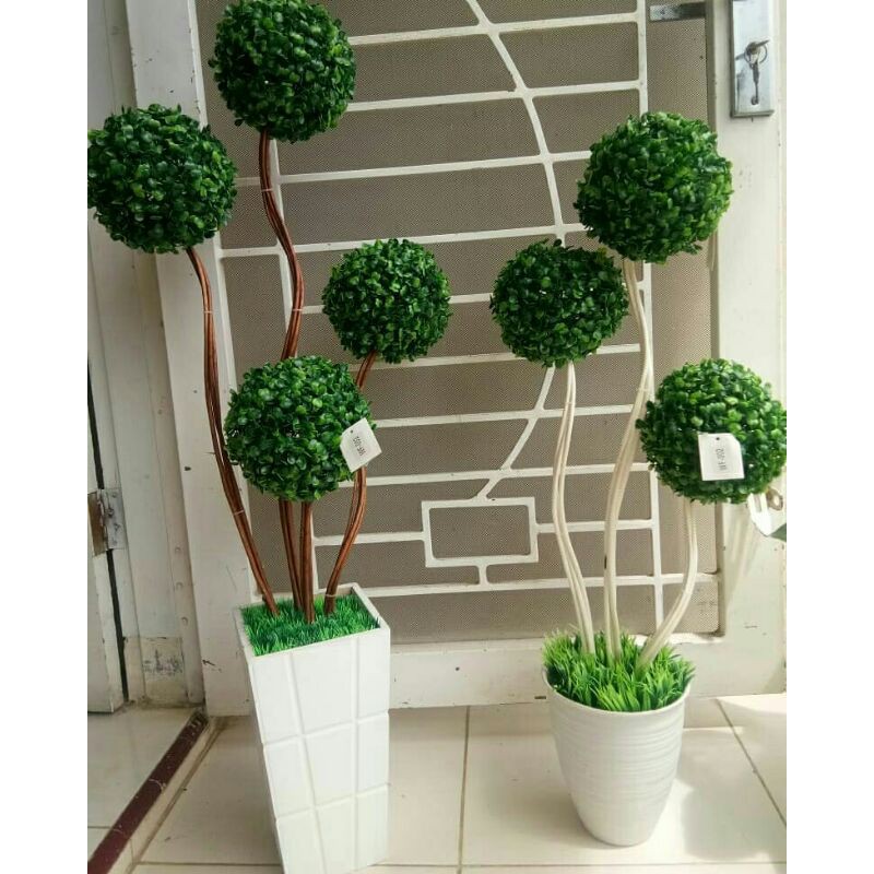 bonsai bola artificial set pot