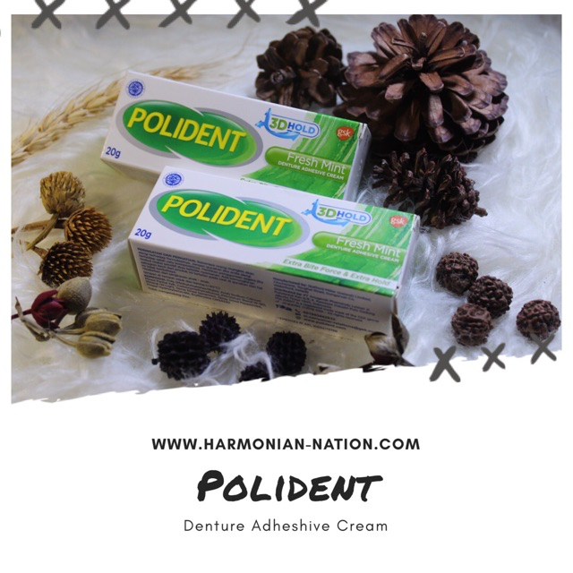 Polident Lem Khusus Untuk Gigi Palsu / Taring Palsu