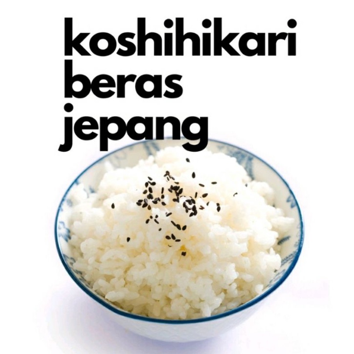 ✔MURAH Beras Sushi REPACK 500gr / Beras Jepang / Beras Koshihikari REPACK