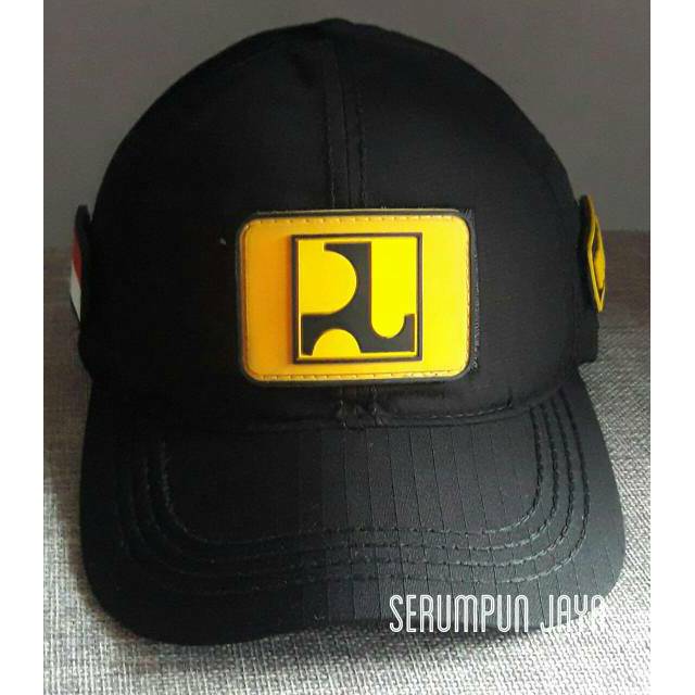 TOPI PUPR - TOPI PUPR 3PATCH VELCRO HITAM