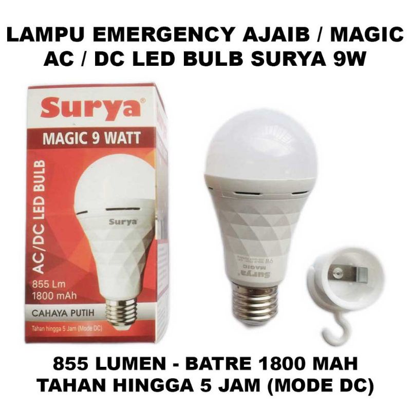 Lampu MAGIC SURYA LED AC/DC 9 WATT