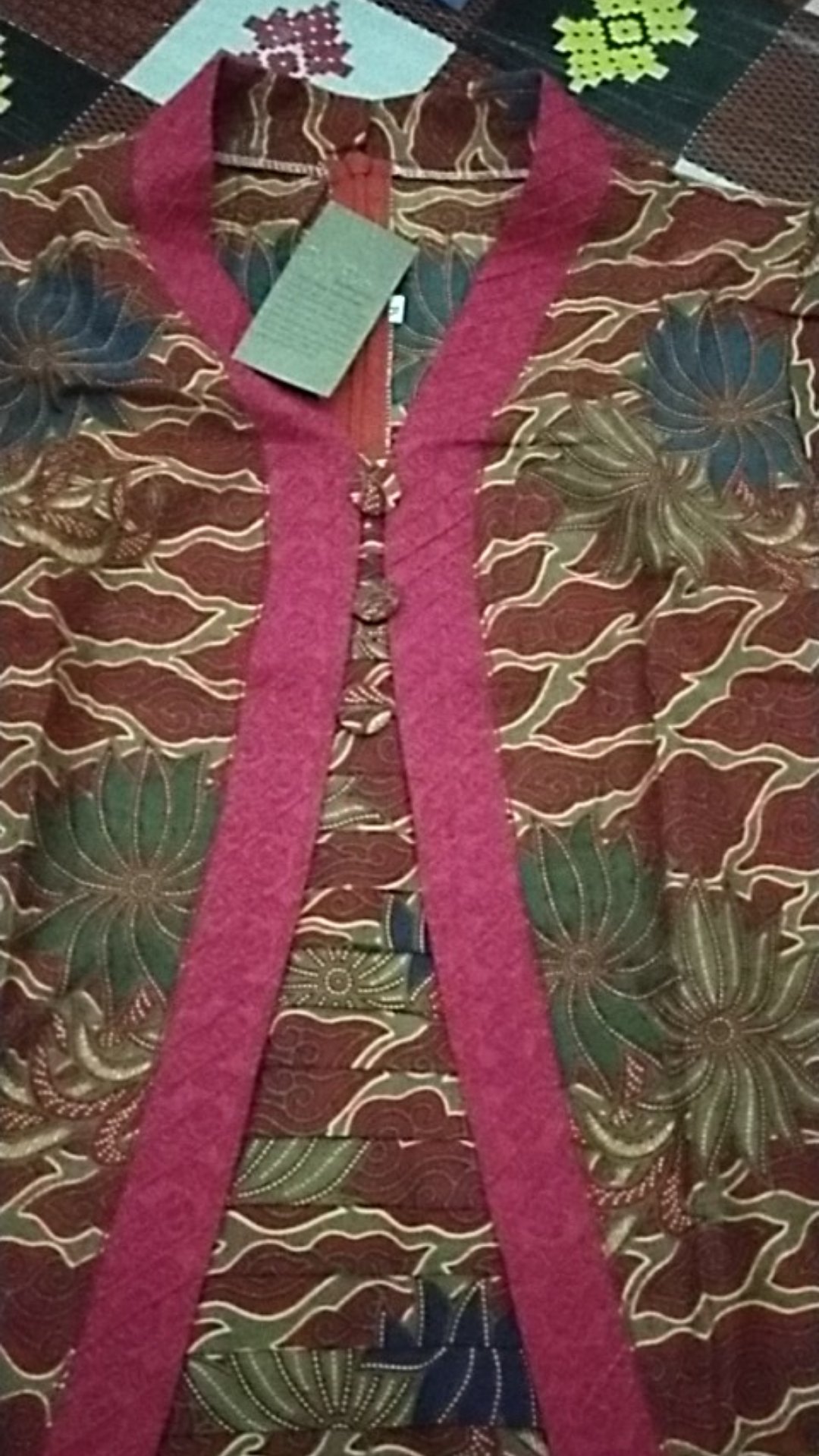 Atasn Blouse Batik Kutubaru Modern - Motif Mega Mendung S-m-l-xl-xxl-3l-4l-5l