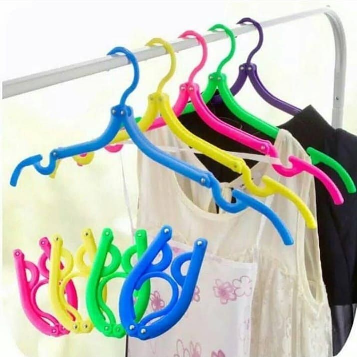 (JC)  hanger lipat //gantungan baju lipat simple murah gantungan travel