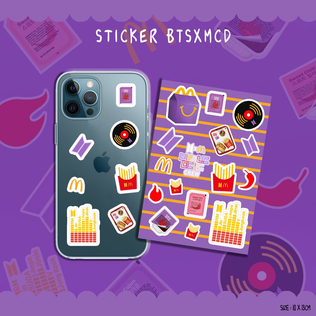 STICKER KARAKTER CUTE  BTS / STICKER HP / LAPTOP / LUCU TERMURAH / ARMY INDONESIA / KOLEKSI BT21