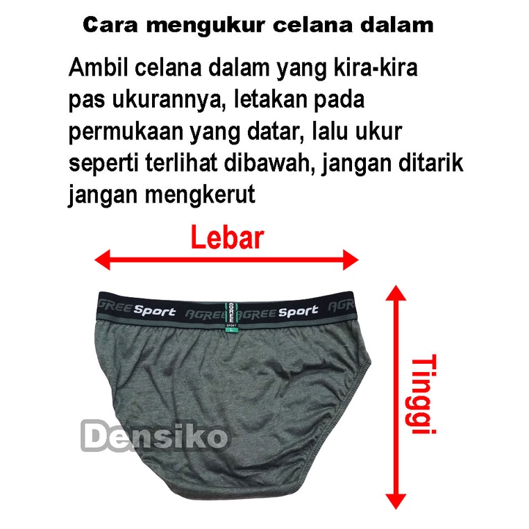 Celana Dalam Pria Agree Sport Original Brief CD Laki Laki Remaja Dan Dewasa