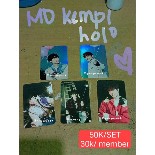 jual pc photocard md kempi diy holo doyoung, yedam, jaehyuk, grup