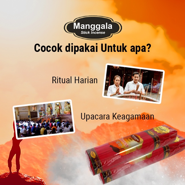 Dupa/Hio Wangi Success Manggala Stick Merah 32cm ± 780 Stick / 800gr