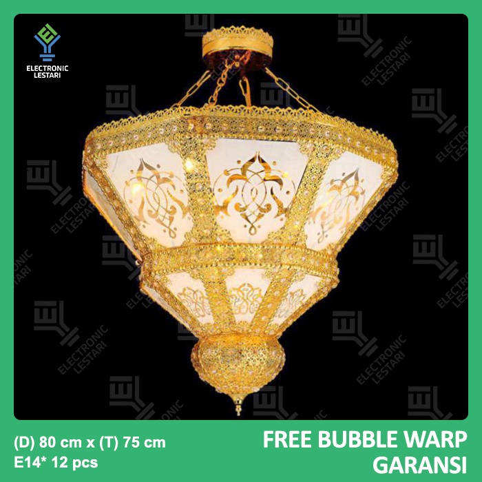 Lampu Gantung Klasik Antik Turki Musholla Masjid Hias