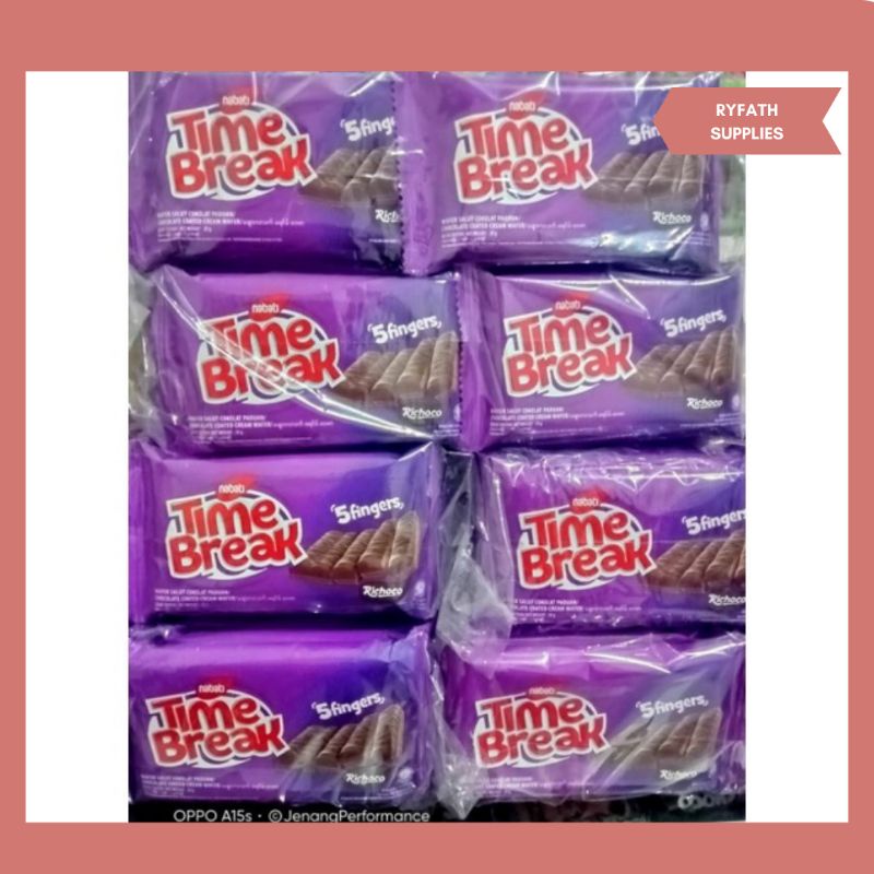 

| NABATI TIME BREAK WAFER COKLAT BISKUIT 1 PACK ISI 20 BUNGKUS |