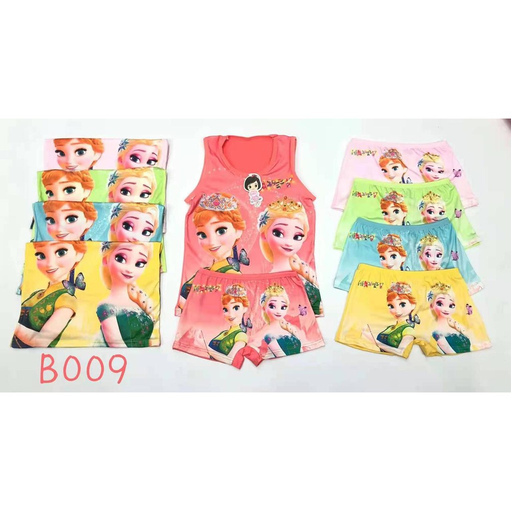 GGM - STELAN SINGLET ANAK PEREMPUAN / 1PCS SINGLET &amp; 1PCS BOXER ANAK PEREMPUAN