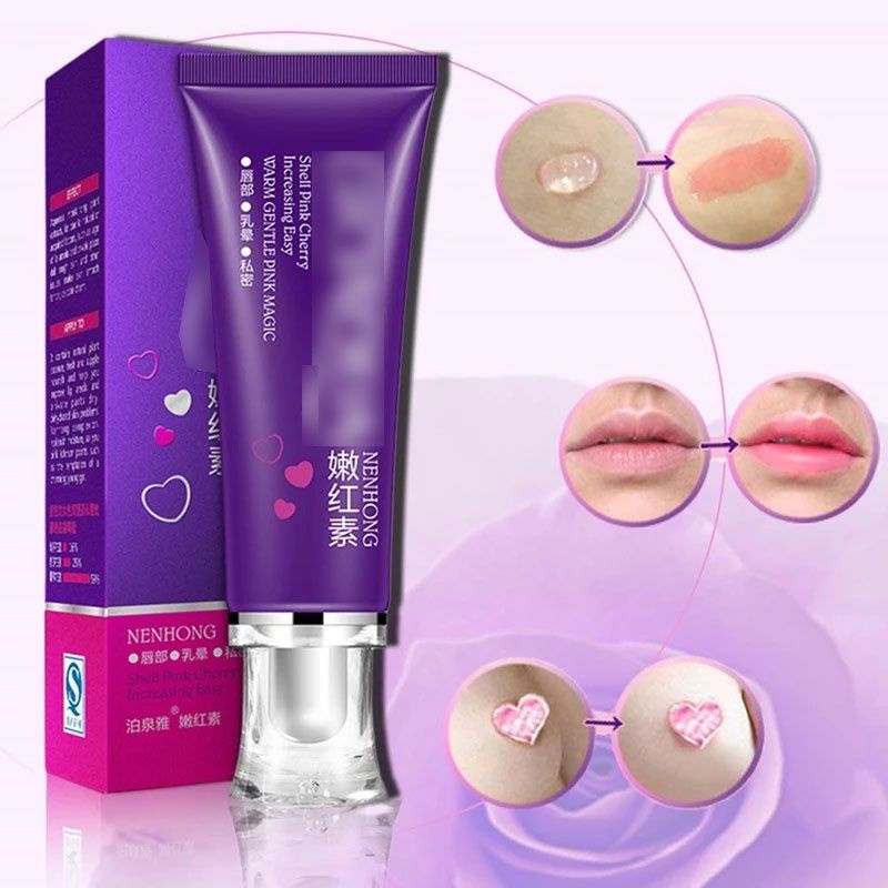 Nenhong Cream Pencerah dan Pemerah Bibir Puting Miss V Ketiak / Krim Pencerah Ketiak / Krim Pemerah Bibir Alami / Nenhong Shell Pink Cherry Increasing Easy / Krim Memutihkan Pantat / Krim Pencerah dan Pemerah Alami / Krim Mencerahkan Area Gelap