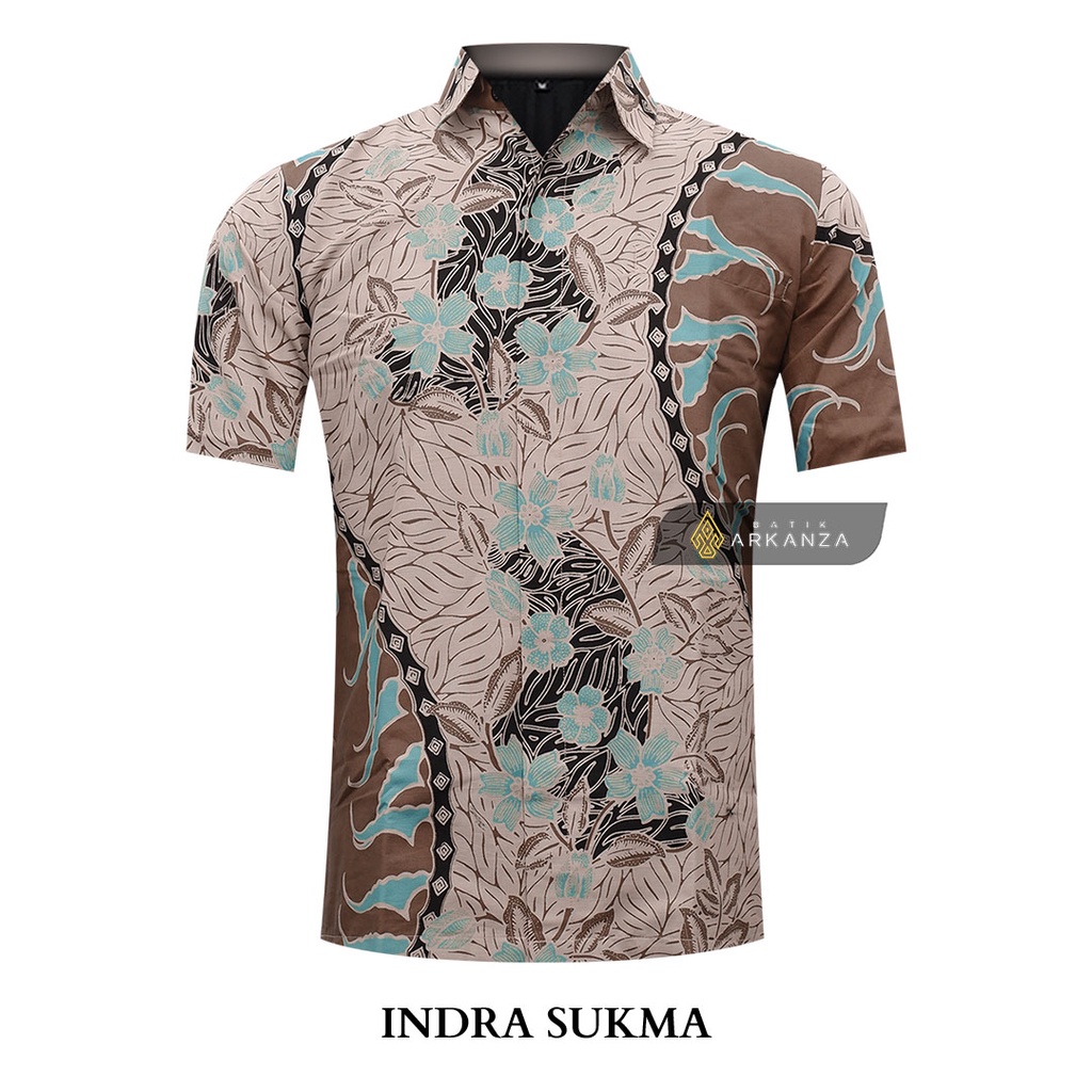 BATIK ARKANZA Motif INDRA SUKMA Kemeja Batik Pria Lengan Panjang