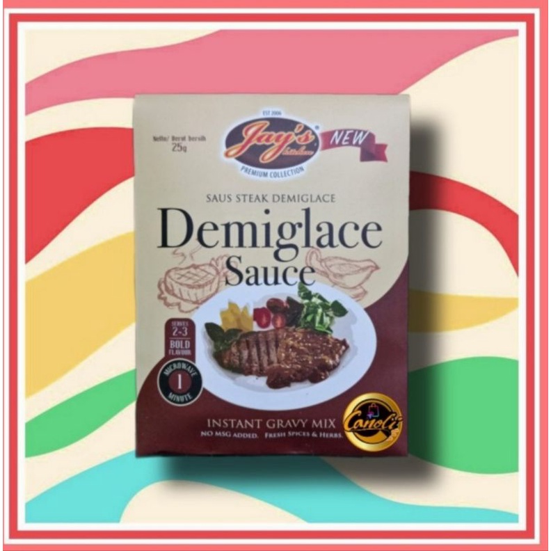 jays kitchen demiglace sauce / saus steak demi glace 25gr