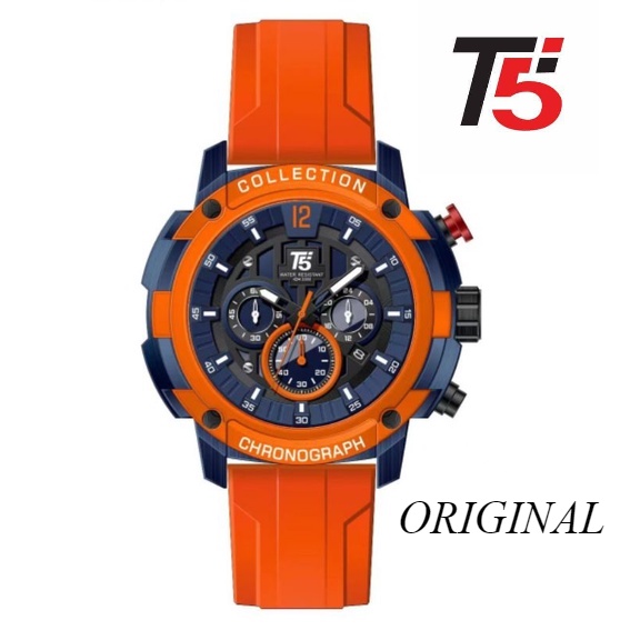 Jam Tangan Pria T5 COLLECTION H 3926G T5 H 3926 Original Crono Aktif Free Box Paper Bag