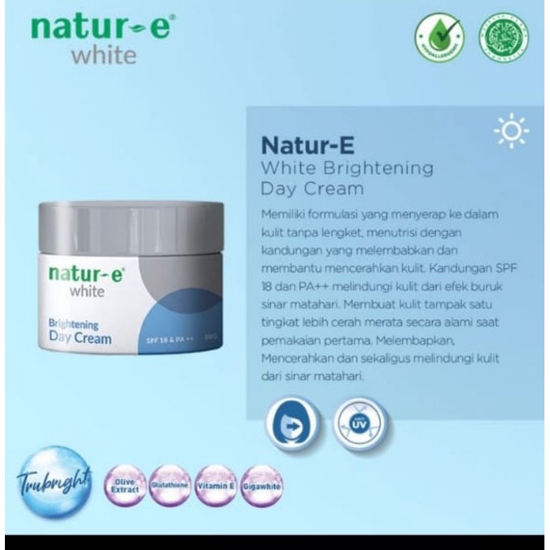 Day cream natur e white