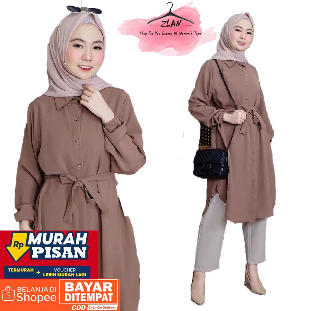 Baju Baju Imfort Wanita Miasa Tunik Shakila Premium / Racun Shopee