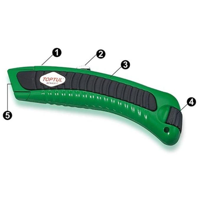

Cutter Heavy Duty Utility Knife 165Mm With Spare Blade Toptul Scaa2017 Terbaru