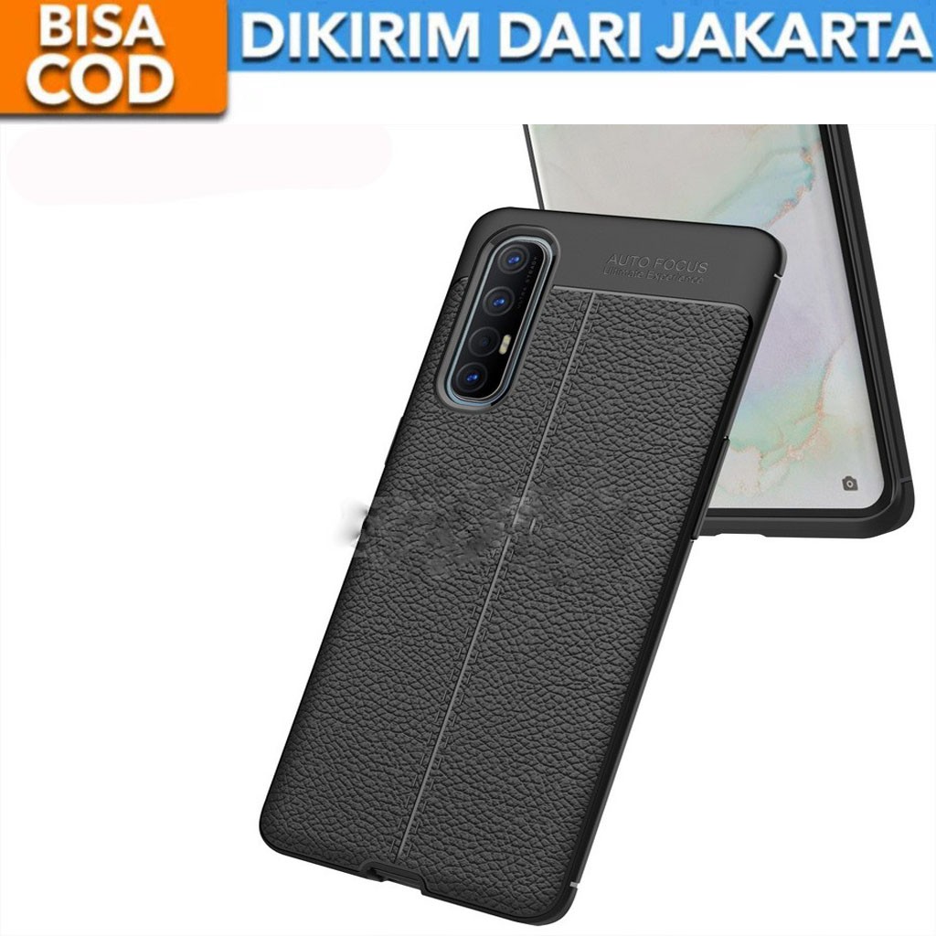 Case Auto Focus Oppo Reno 3 Pro Leather Experience SoftCase Slim Ultimate / Casing Kulit