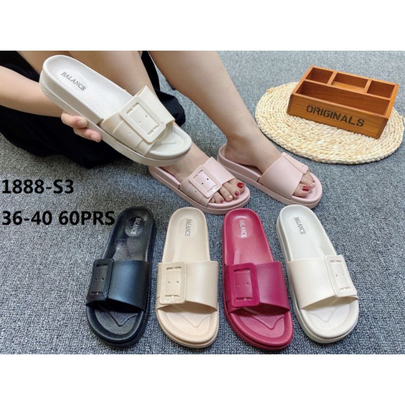  BALANCE  TERBARU1888 s3 SANDAL  JELLY WANITA  WEDGES JELLY 