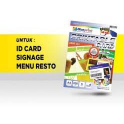 

Kertas PVC Printable Card Blueprint Putih / Bahan Cetak ID Card