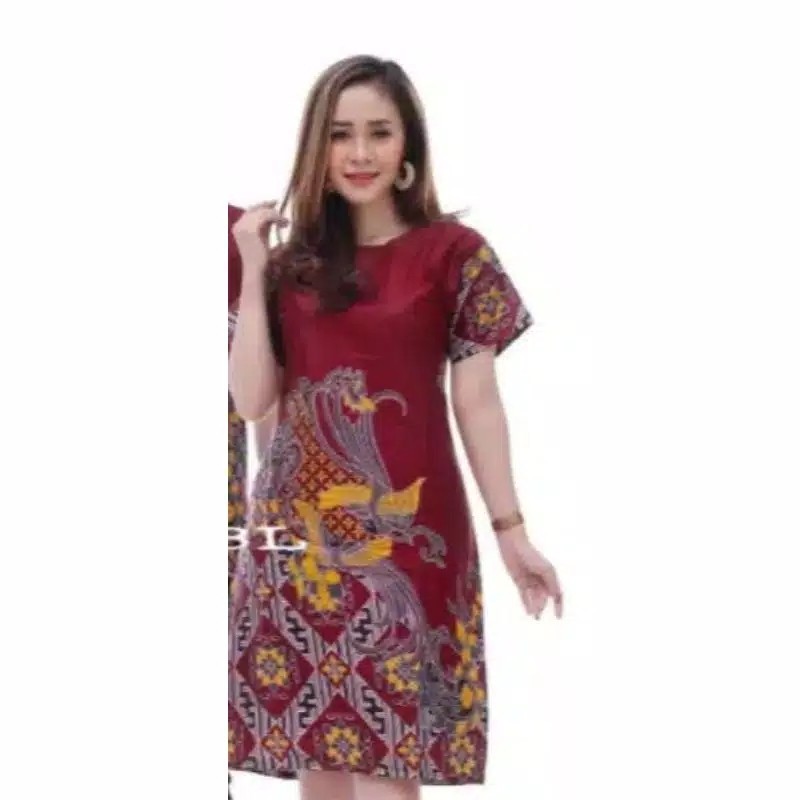 Majujaya Batik - Batik Couple Dress Kemeja Pendek - Bisa Beli Terpisah - Dc307