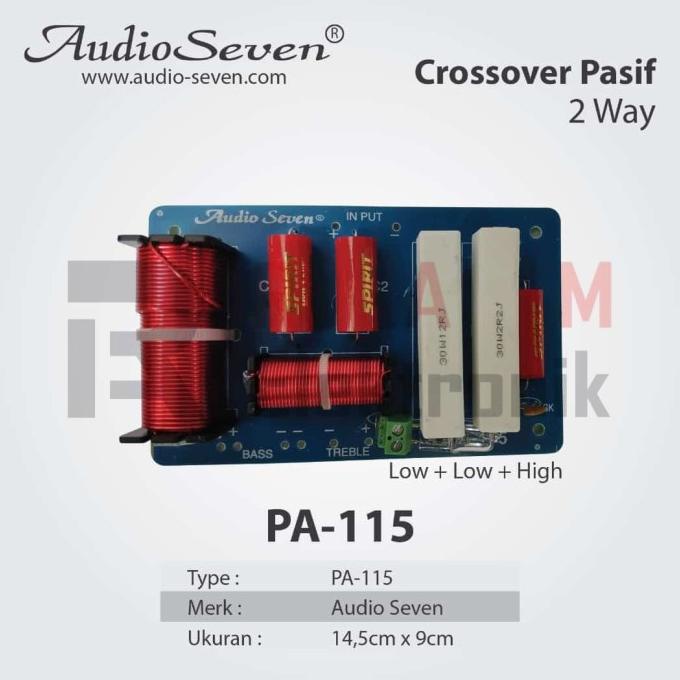 Crossover Passive Pasif Audio Seven Pa 115 Crossover 2 Way Termurah