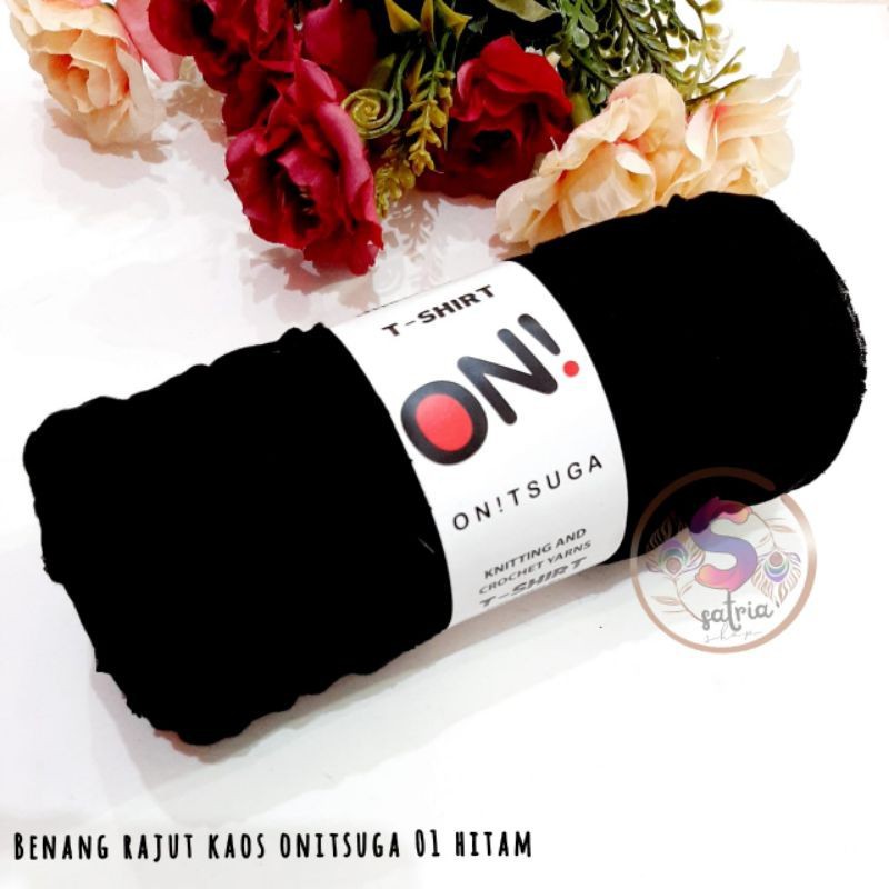 Benang Rajut Kaos 01 Hitam/Benang Rajut/Benang onitsuga/Benang Rajut