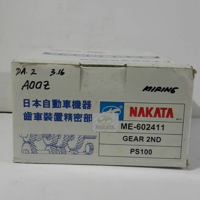 Gigi 2 PS 100 Miring merk Nakata ME 602411
