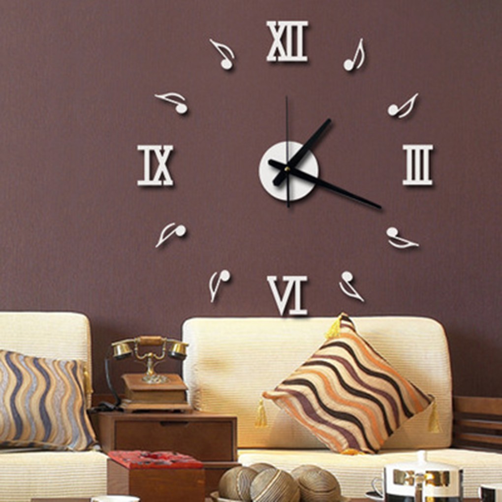 Jam Dinding Dengan Model Cermin Dan Bergaya Modern Untuk Hiasan