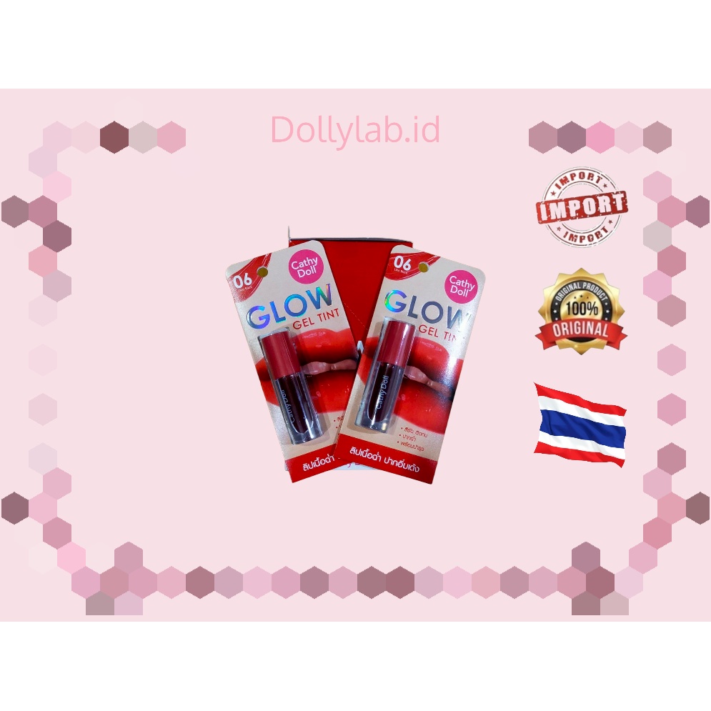 CATHY DOLL GLOW GELL TINT - LIP TINT 100% ORIGINAL