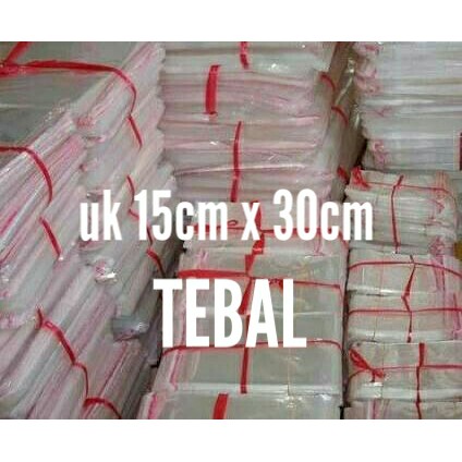 

Plastik opp seal plastik roti, cookies dan accessories 15 x 30cm (100 Lbr)